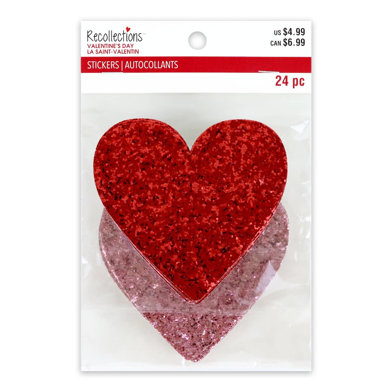 Chunky Glitter Heart Stickers by Recollections™